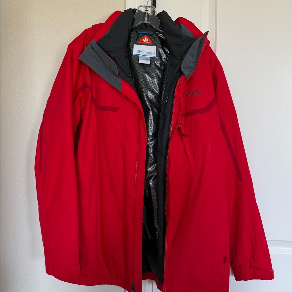 Columbia Red Interchangable Ski Jacket